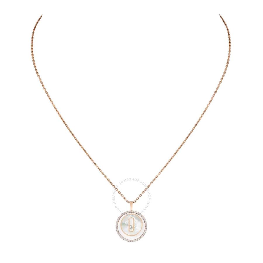 Messika Lucky Move 18k Rose Gold Diamond Necklace