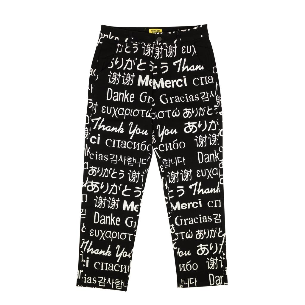 Chinatown Market Chinatown Market Thank You Languages Pants - Black