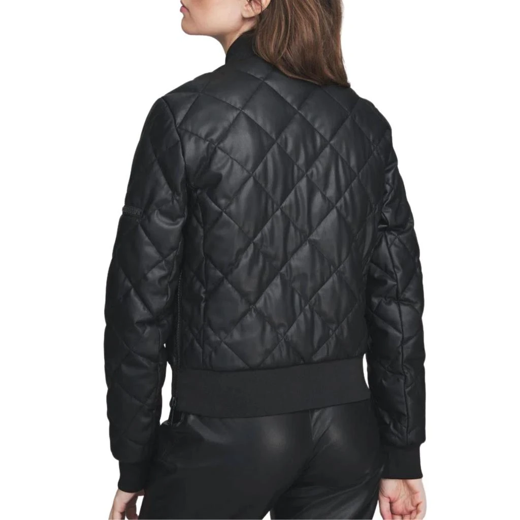 Alp N Rock Metro Leather Bomber Jacket In Black 2
