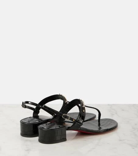 Christian Louboutin MJ Thong croc-effect leather sandals 2