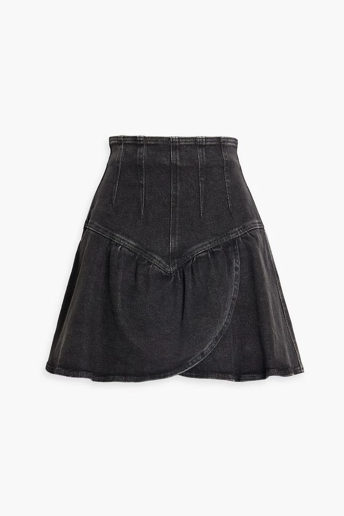 Isabel Marant Dimenia wrap-effect denim mini skirt 1