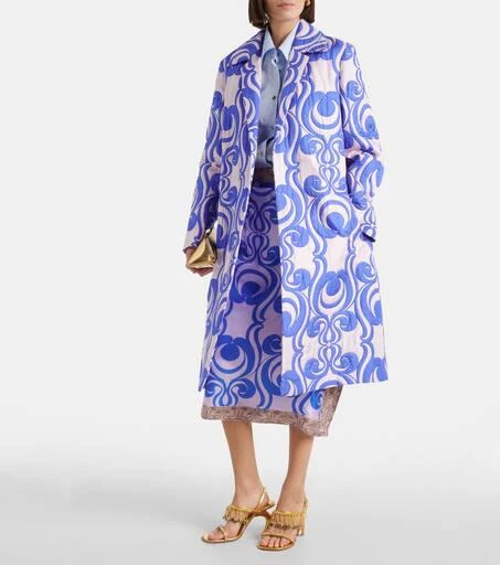 Dries Van Noten Quilted wrap coat 2