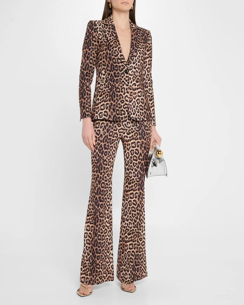 Alice + Olivia Macey Leopard Fitted Blazer 2