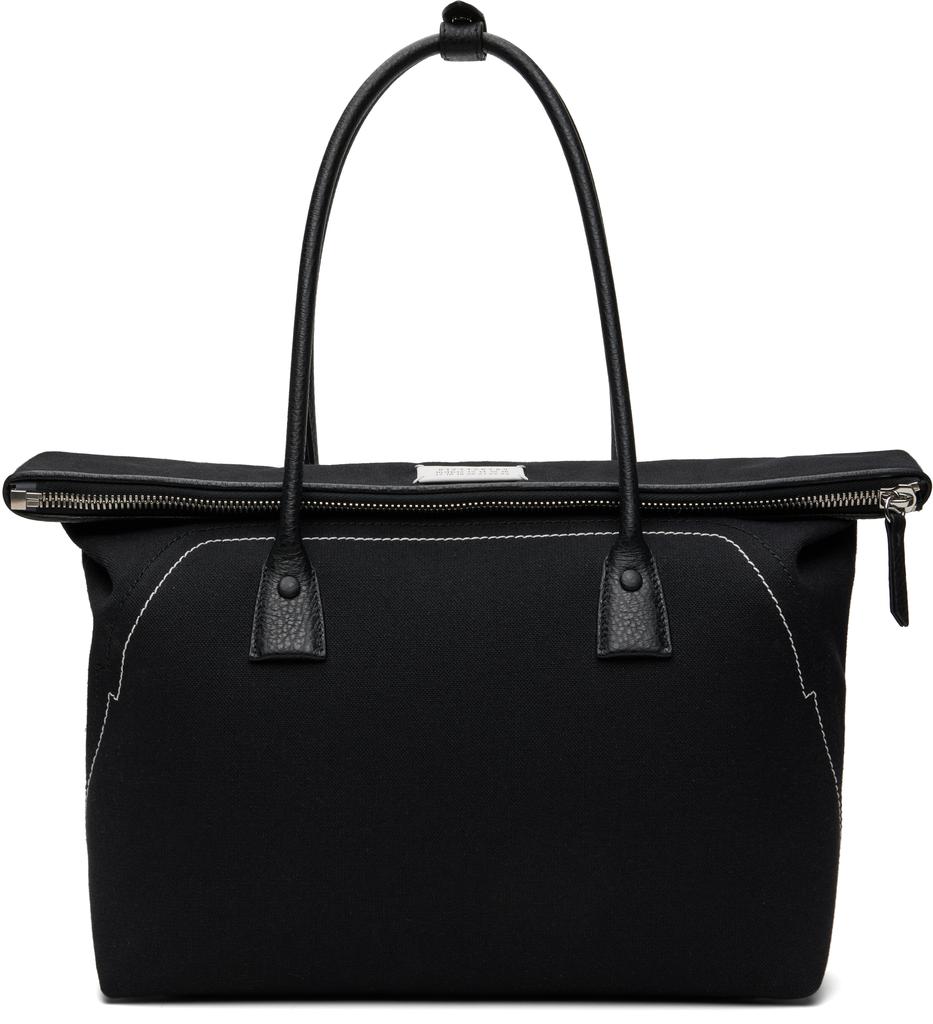 MAISON MARGIELA Black 5AC Shopping Medium Bag - Tote Bags