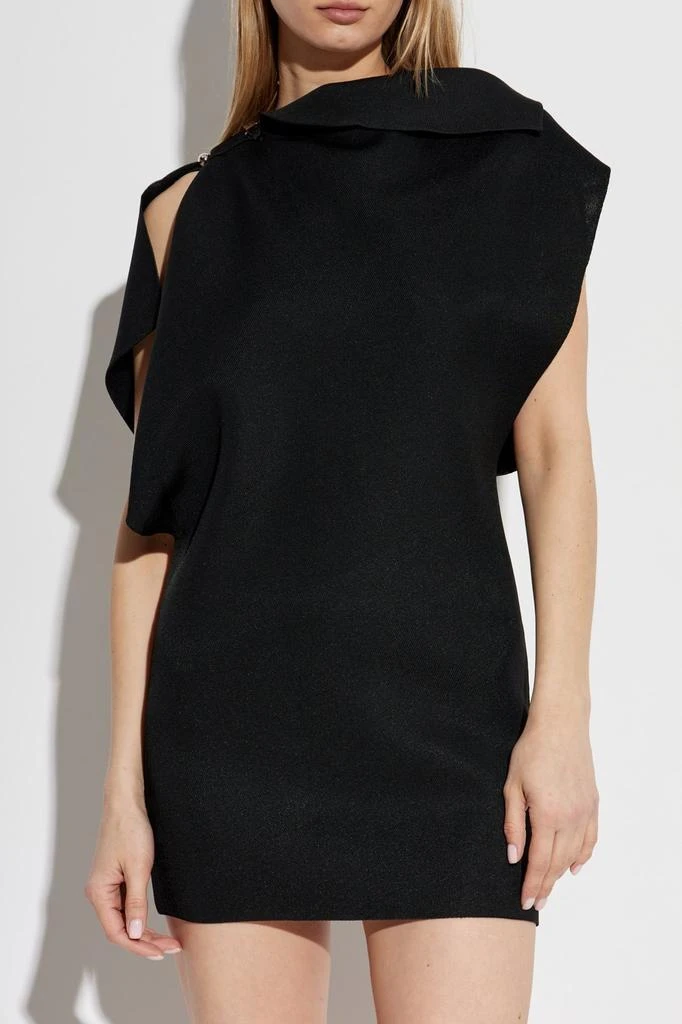 Jacquemus Jacquemus La Mini Robe Trapeze Cowl Neck Mini Dress 2