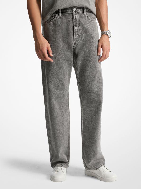 Michael Kors Arden Relaxed-Fit Washed Denim Jeans
