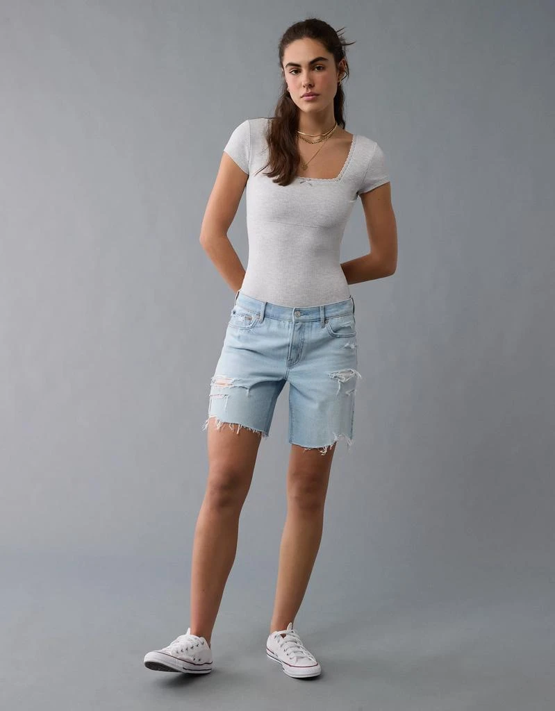 AE AE Short Sleeve Square Neck Bow Bodysuit 7