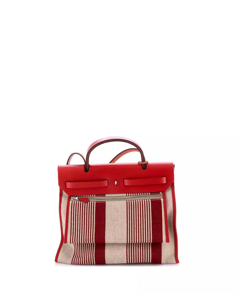 Pre-Owned HERMÉS Pre-Owned HERMÃ‰S 31 Herbag Zip H Vibration Toile and Leather