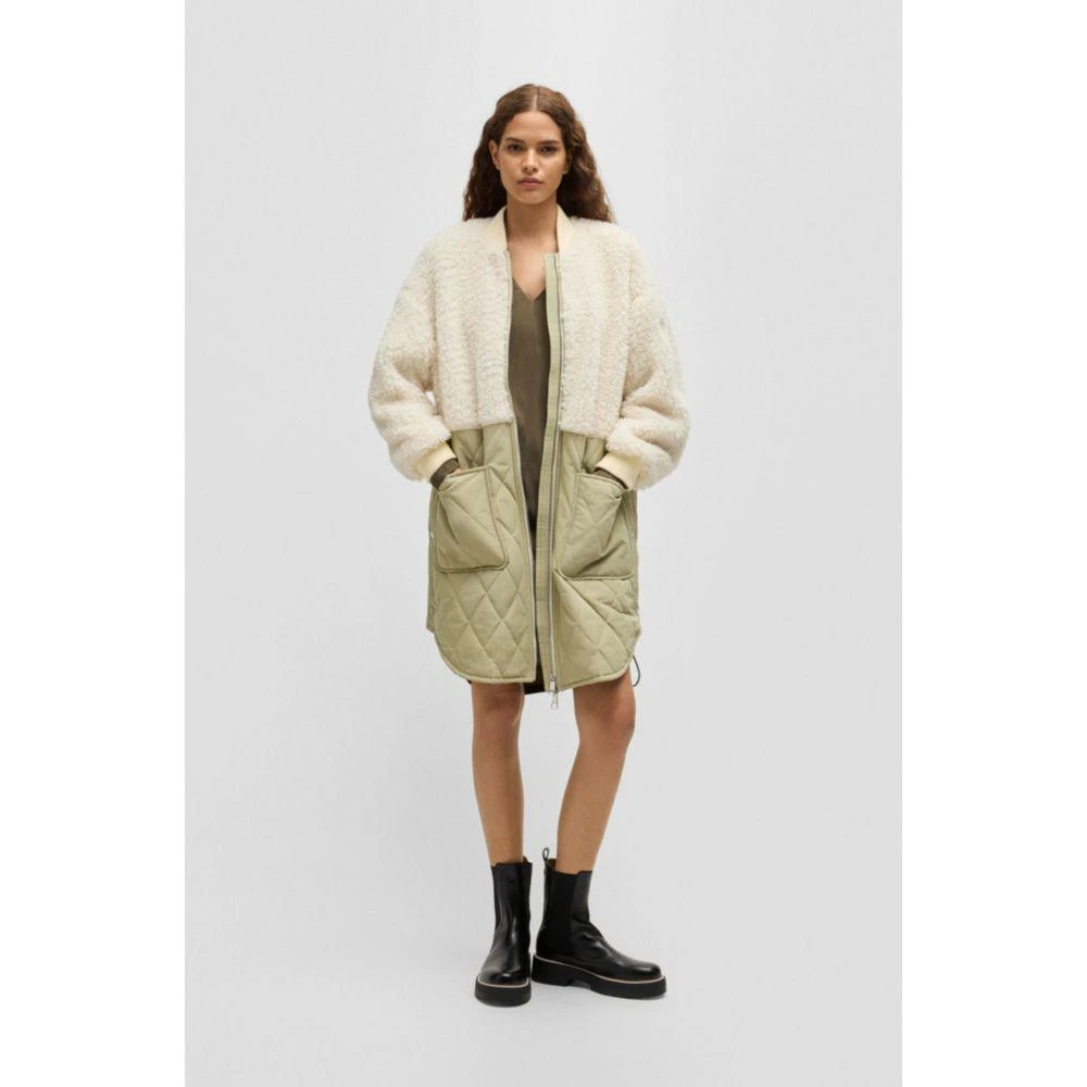 Hugo Boss Teddy-paneled quilted jacket 3