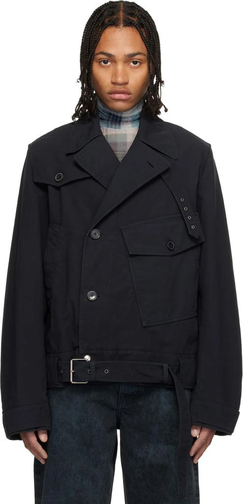 Dries Van Noten Navy Overdyed Jacket 1