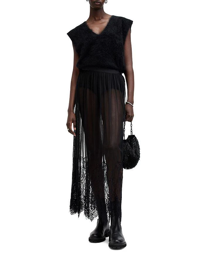ALL SAINTS Ariella Lace Skirt 7