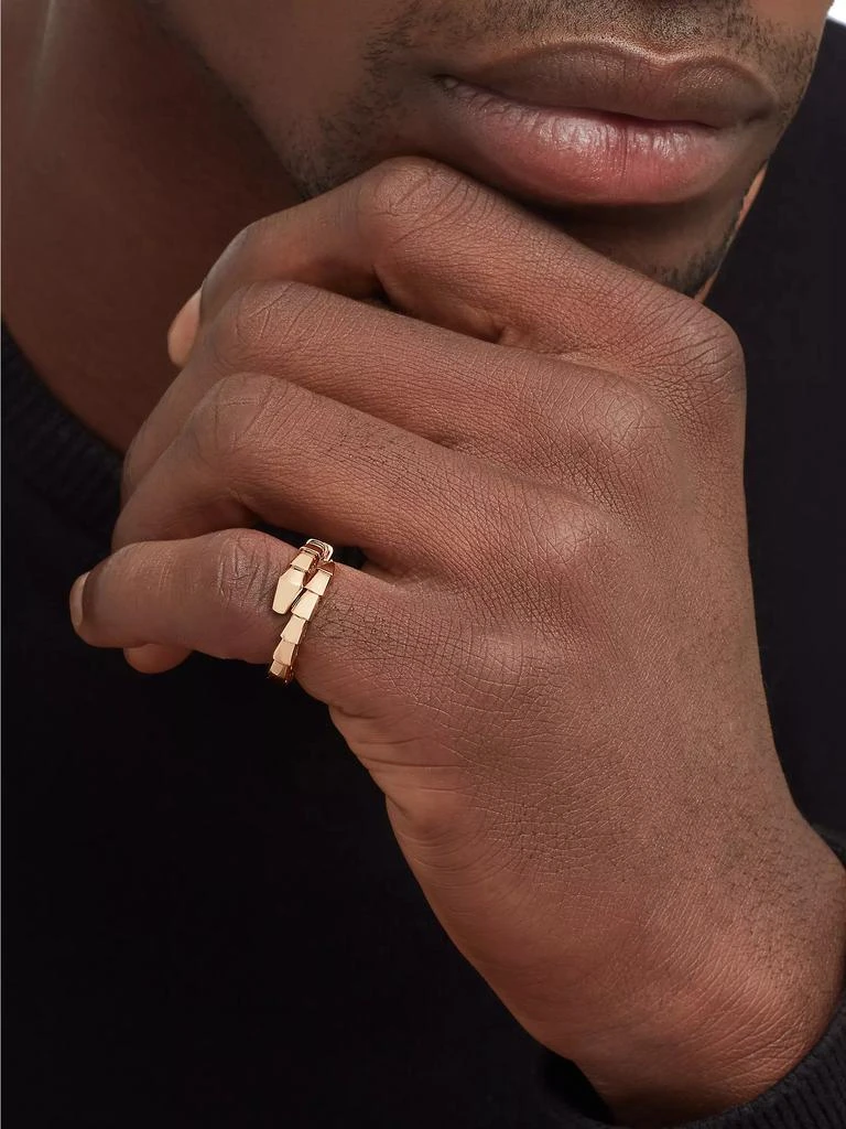 BVLGARI Serpenti Viper 18K Rose Gold Wrap Ring 6