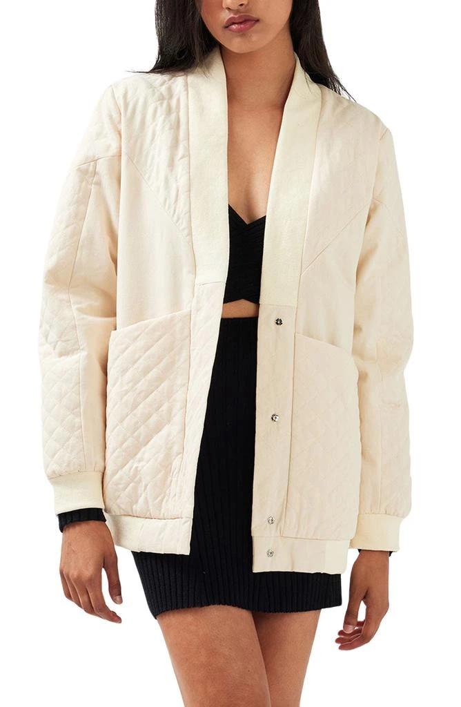 Belle & Bloom Over It Oversize Quilted Bomber Jacket 1