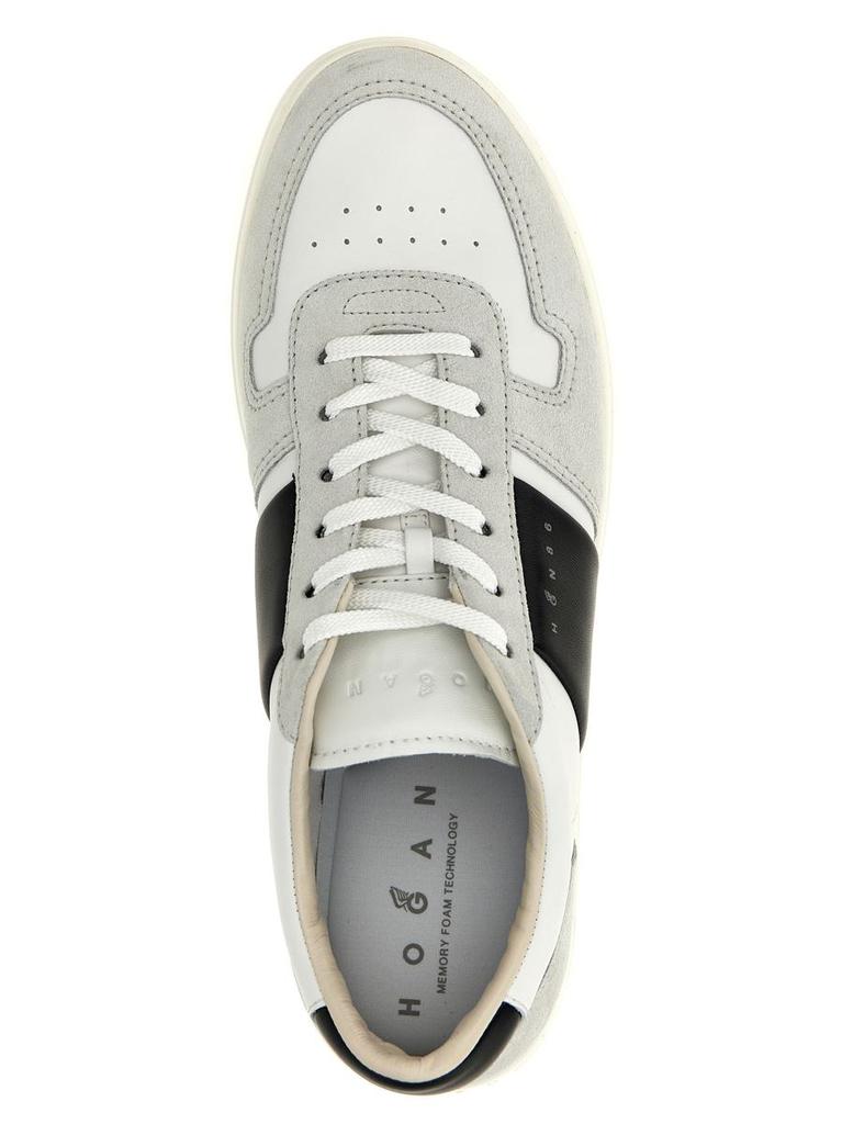 スニーカー HOGAN H668 - Leather trainers Hogan H668 sneakers for Men - White in UAE | Level Shoes