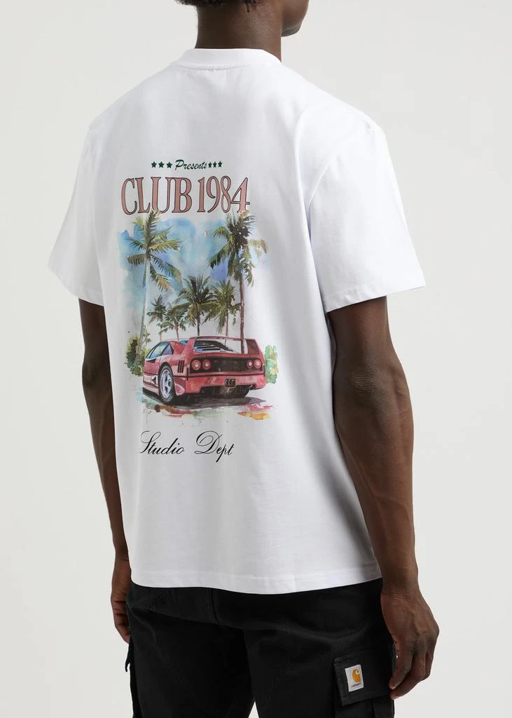 CLUB 1984 Palm Drive printed cotton T-shirt  3