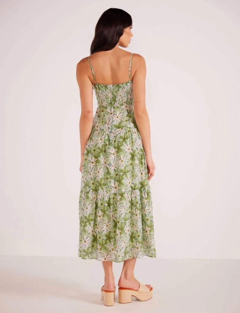 Margaux Maxi Dress In Green/white Floral – On Sale Now with Up to