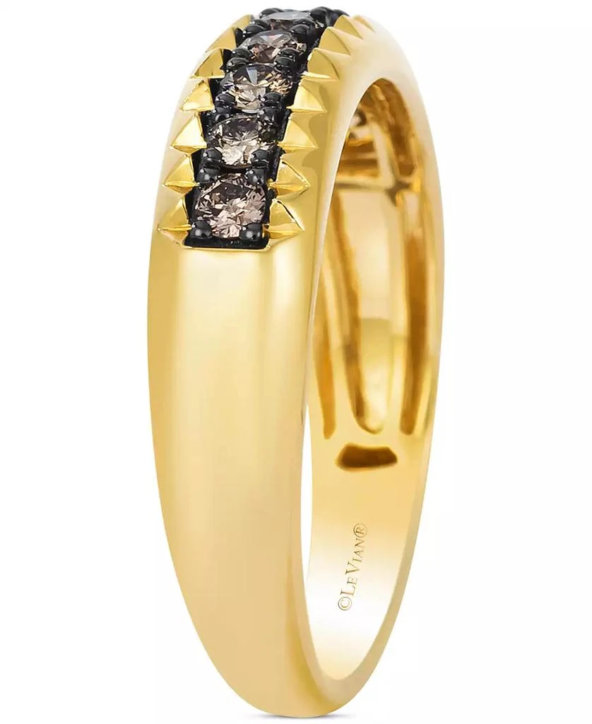 Le Vian Chocolatier® Men's Chocolate Diamond Band (1/2 ct. t.w.) in 14k Gold 3