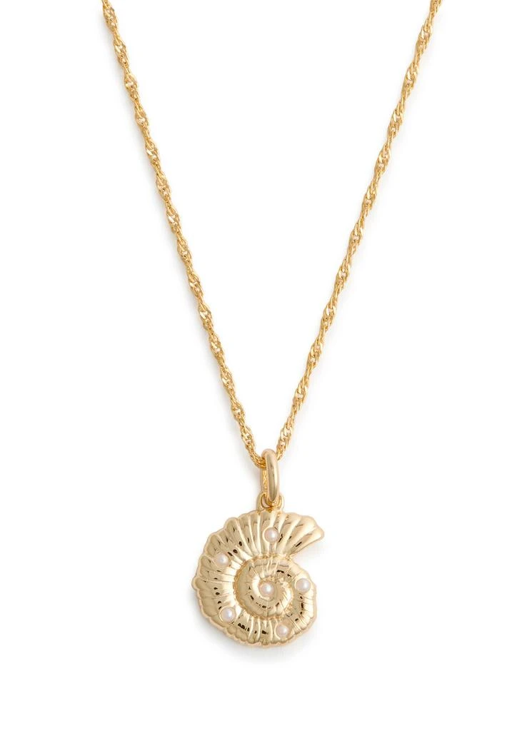 DAISY LONDON Shell 18kt gold-plated necklace 1