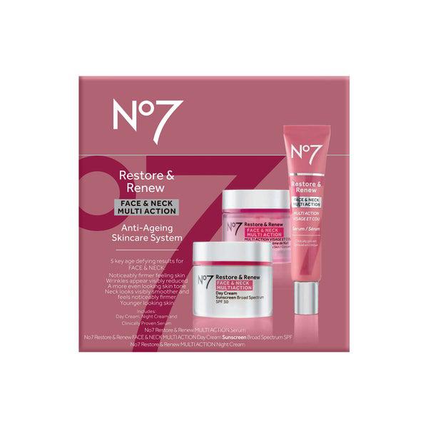 No7 Restore & Renew Multi Action Face & Neck Skincare System