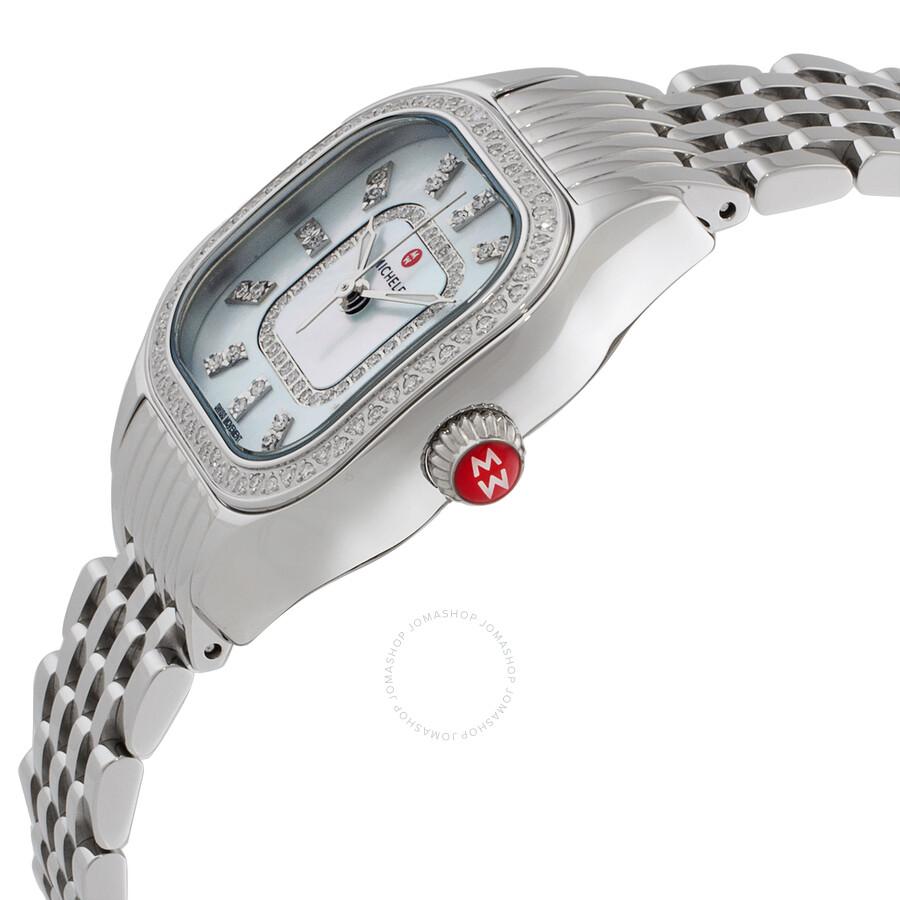 Michele MICHELE MEGGIE Diamond Mother of Pearl Dial Ladies Watch MWW33B000001