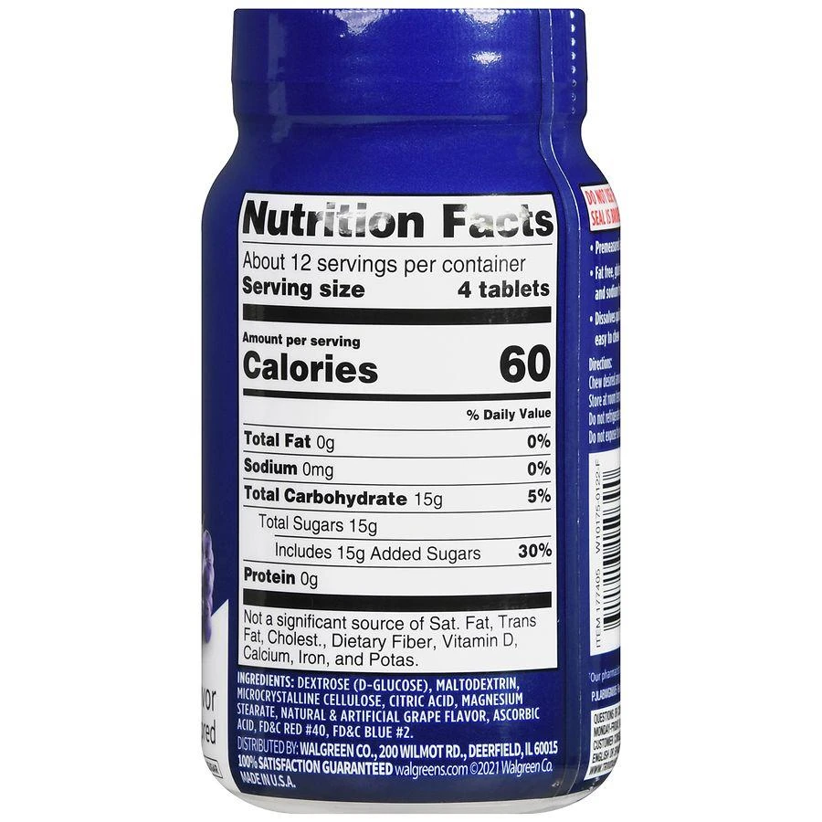Walgreens Glucose Tablets Grape 3