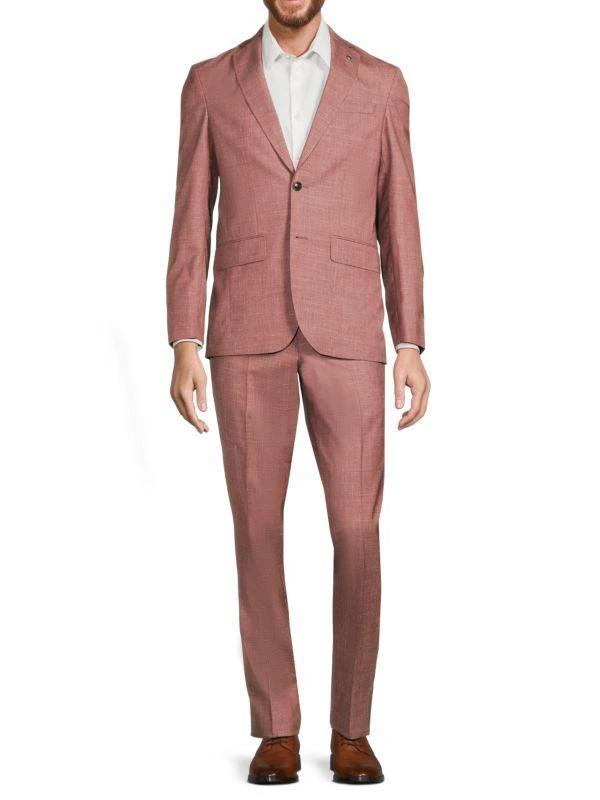 Ted Baker London Karl Crosshatch Wool Blend Suit 1
