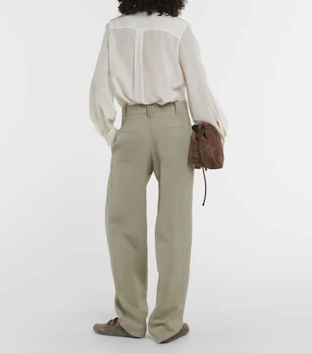 Brunello Cucinelli Twill wide-leg pants 3