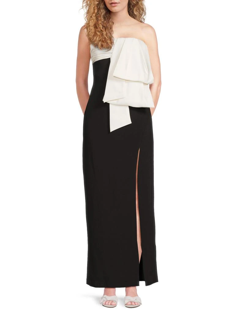 Amur | Melodie Bow Gown | Black And Ivory Black And Ivory / 0 Amur | Melodie Bow Gown | Black And Ivory Black And Ivory / 0