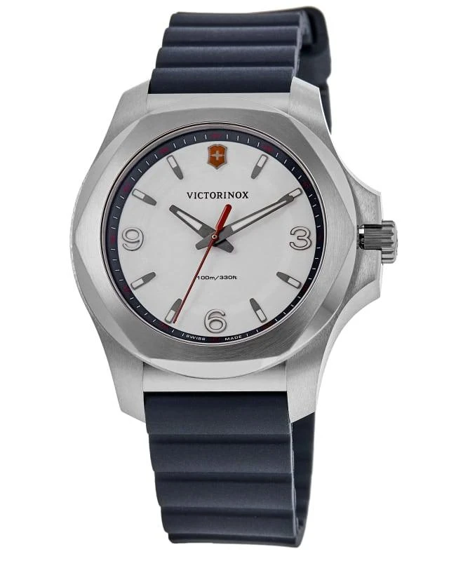 Swiss Army Victorinox Swiss Army I.N.O.X. V Quartz White Dial Blue Rubber Strap Women's Watch 241919 1