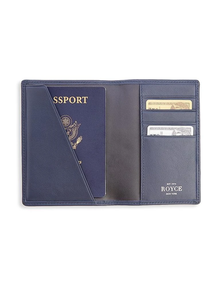 ROYCE New York ​RFID-Blocking Leather Passport Case 2