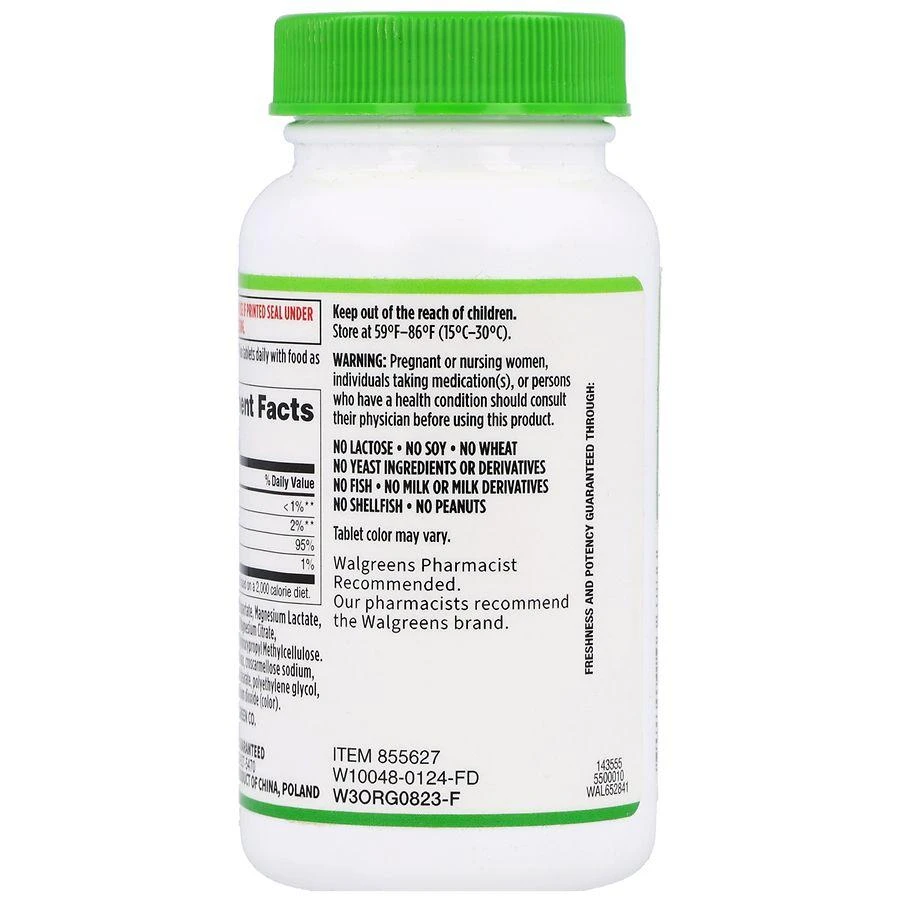 Walgreens Magnesium 400 mg Tablets 6