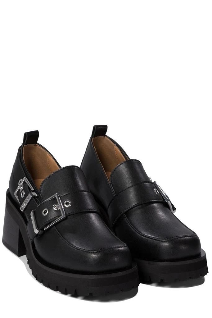 Ganni Ganni Feminine Buckle Platform Loafers 3