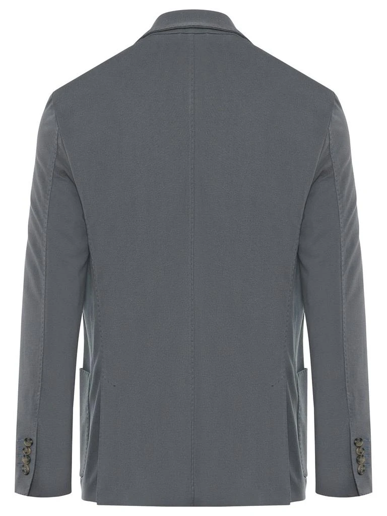 Enrico Mandelli Enrico Mandelli Logo Embroidered Single-Breasted Jacket 2