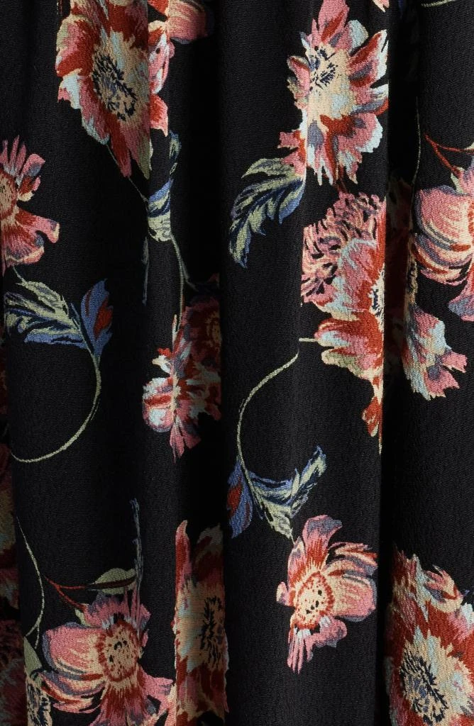 Treasure & Bond Floral Long Sleeve Smock Waist Dress 6