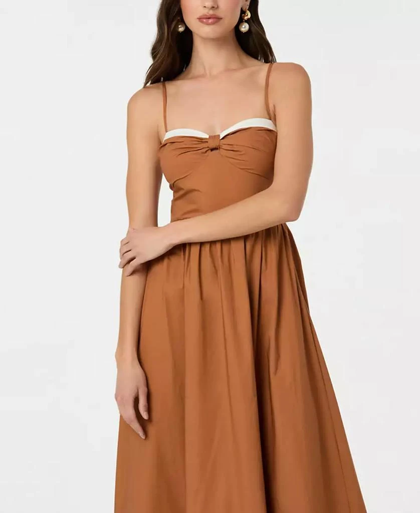 ASTR Women
s Knotted-Bust Midi Dress 4