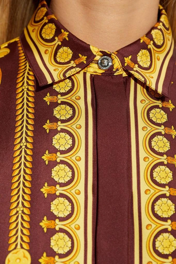 Versace Versace Baroque Pattern Long Sleeved Shirt 5