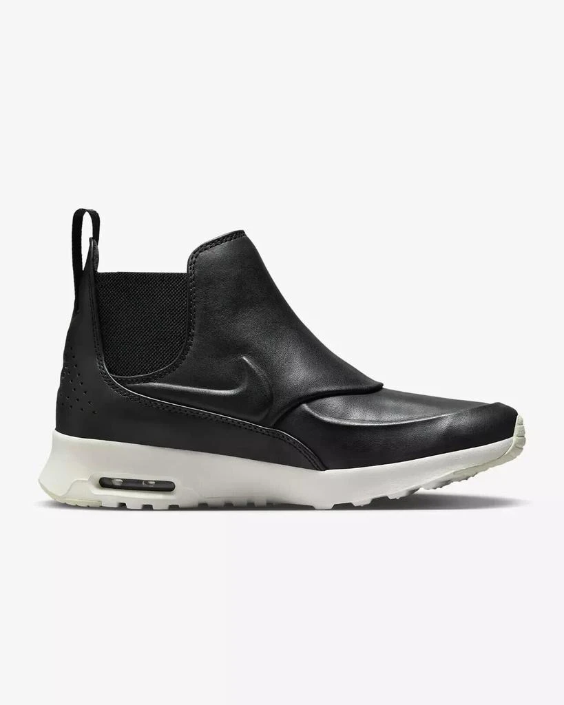 NIKE Air Max Thea Mid 859550-001 Sneakers Women's 9 Black Leather Shoes RHS2700 2