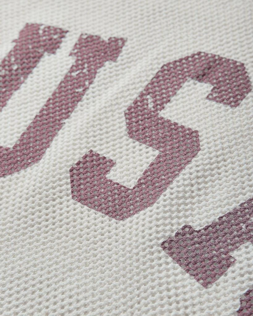 Guess USA Men's Logo Mesh Longsleeve T-Shirt Pearl White 4