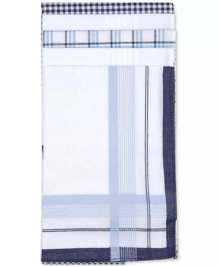 Club Room Men's 5-pk. Combination Blue Patterned Handkerchiefs, Created for Macy's 1