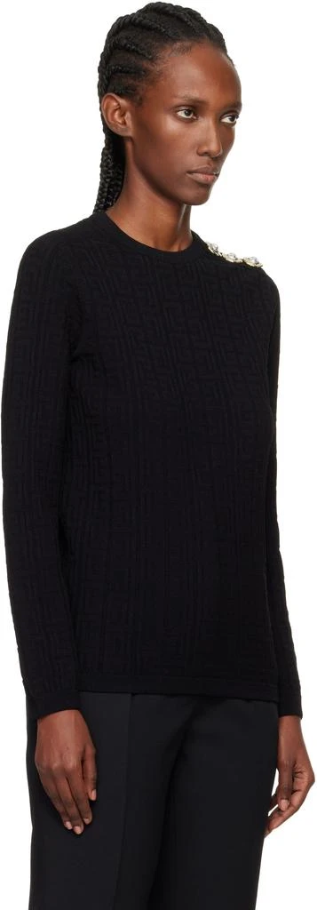 Balmain Black Monogram Sweater 2