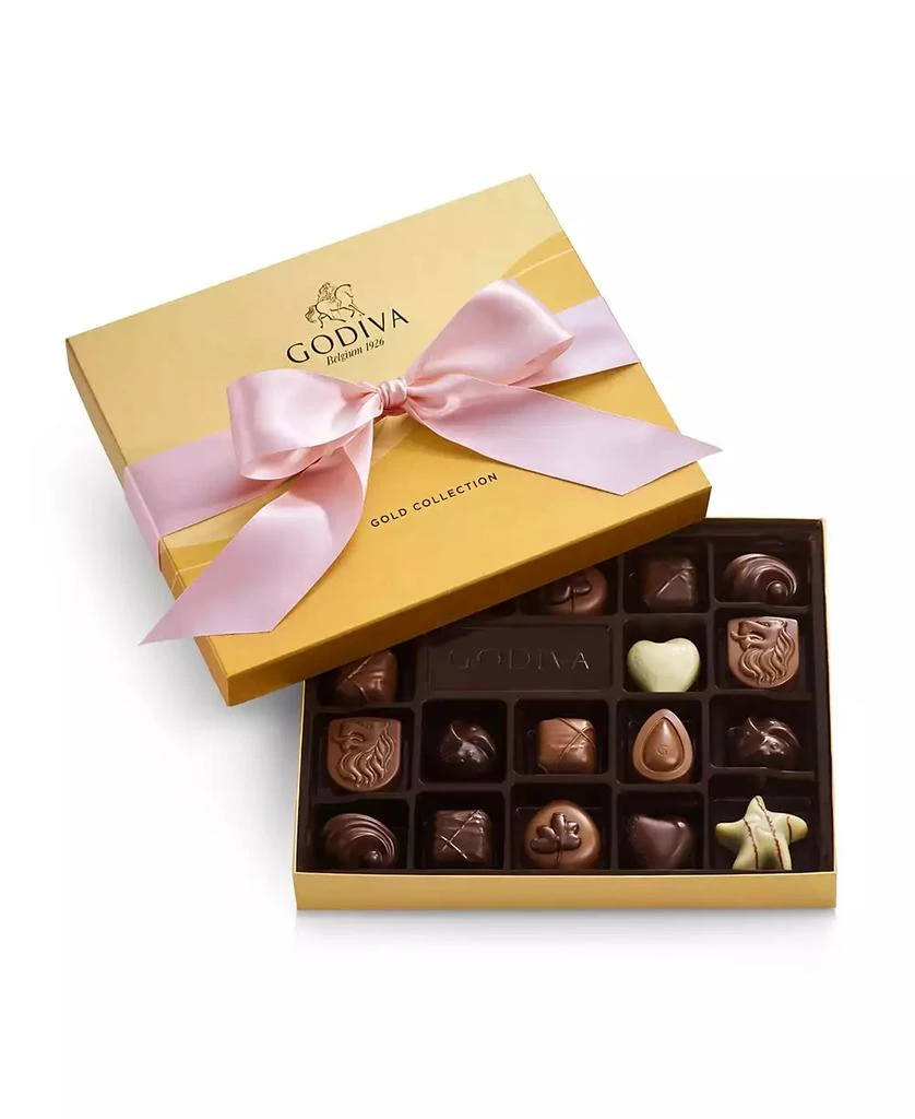 Godiva Gold Ballotin Solid Pink Ribbon, 18 Piece (Reg.$46) 3