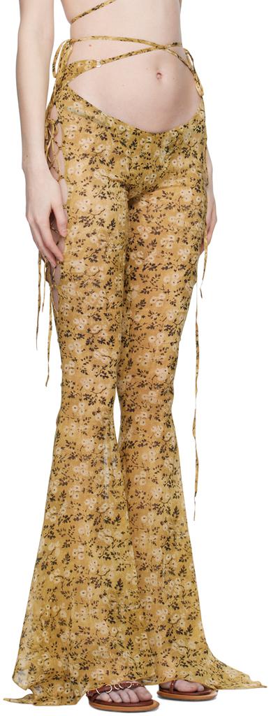 KNWLS Beige Glimmer Trousers