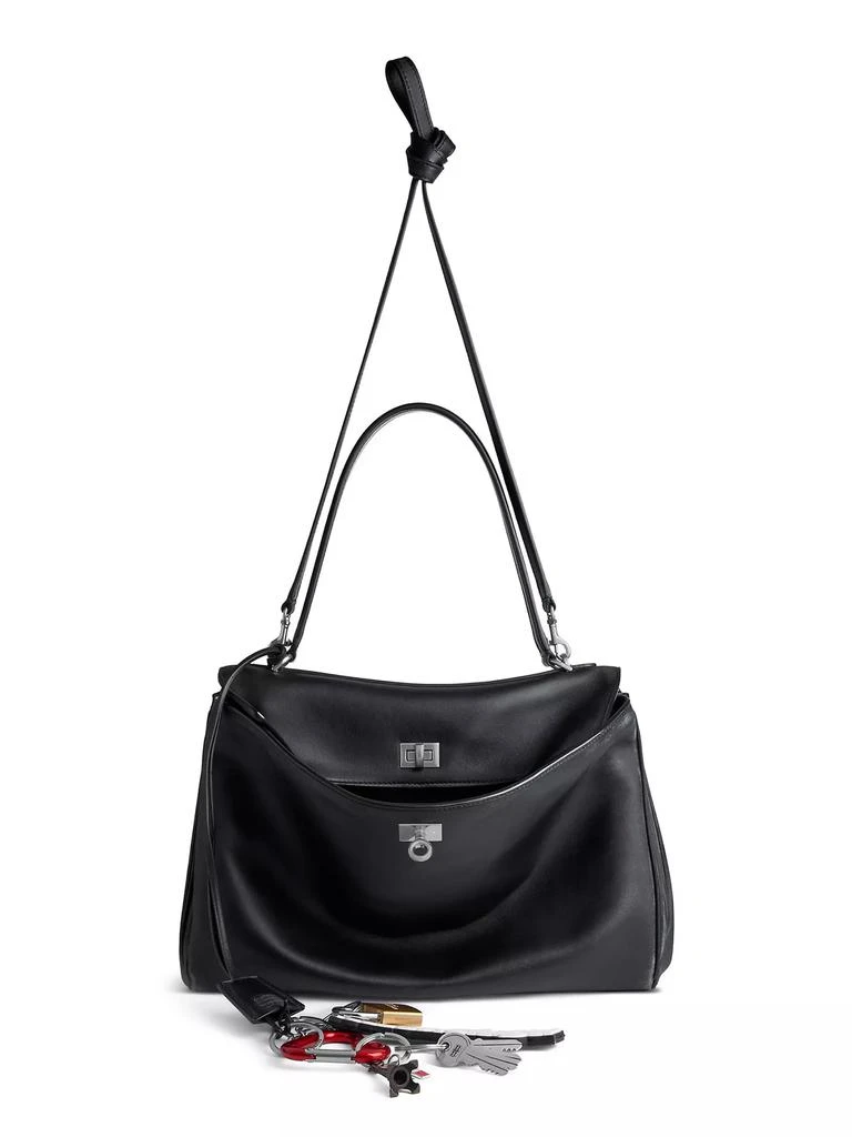 Balenciaga Rodeo Medium Handbag Used Effect with One Charm 6