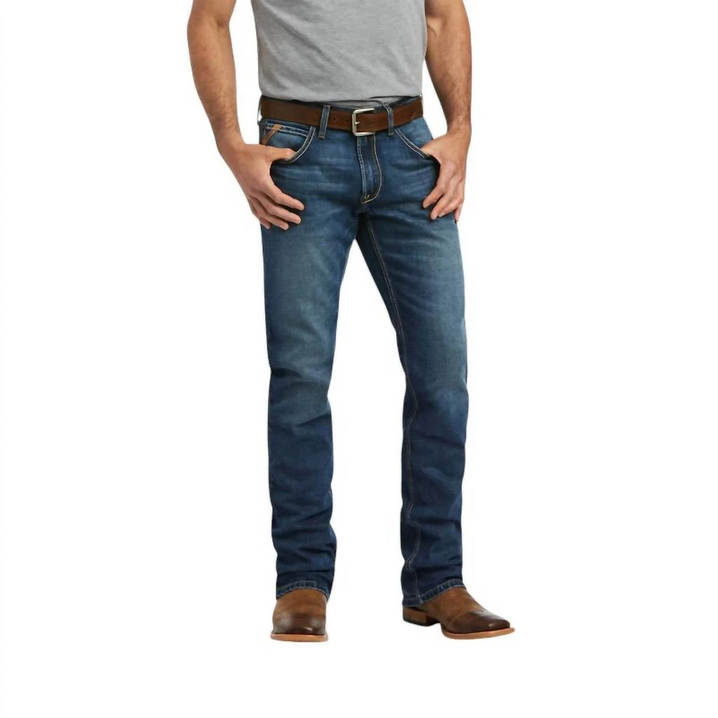 Ariat Men's M5 Stretch Madera Stackable Straight Leg Jean - Length: 32" In Heath 1