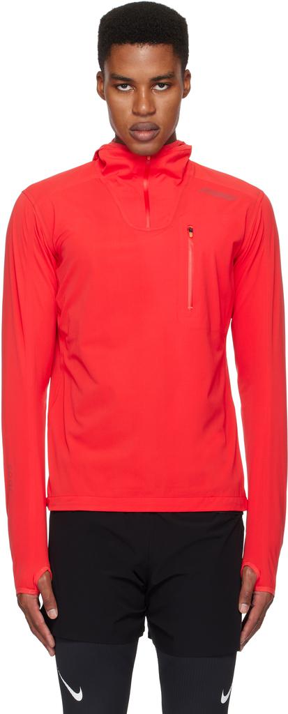 Soar Running Red Winter Anorak Jacket