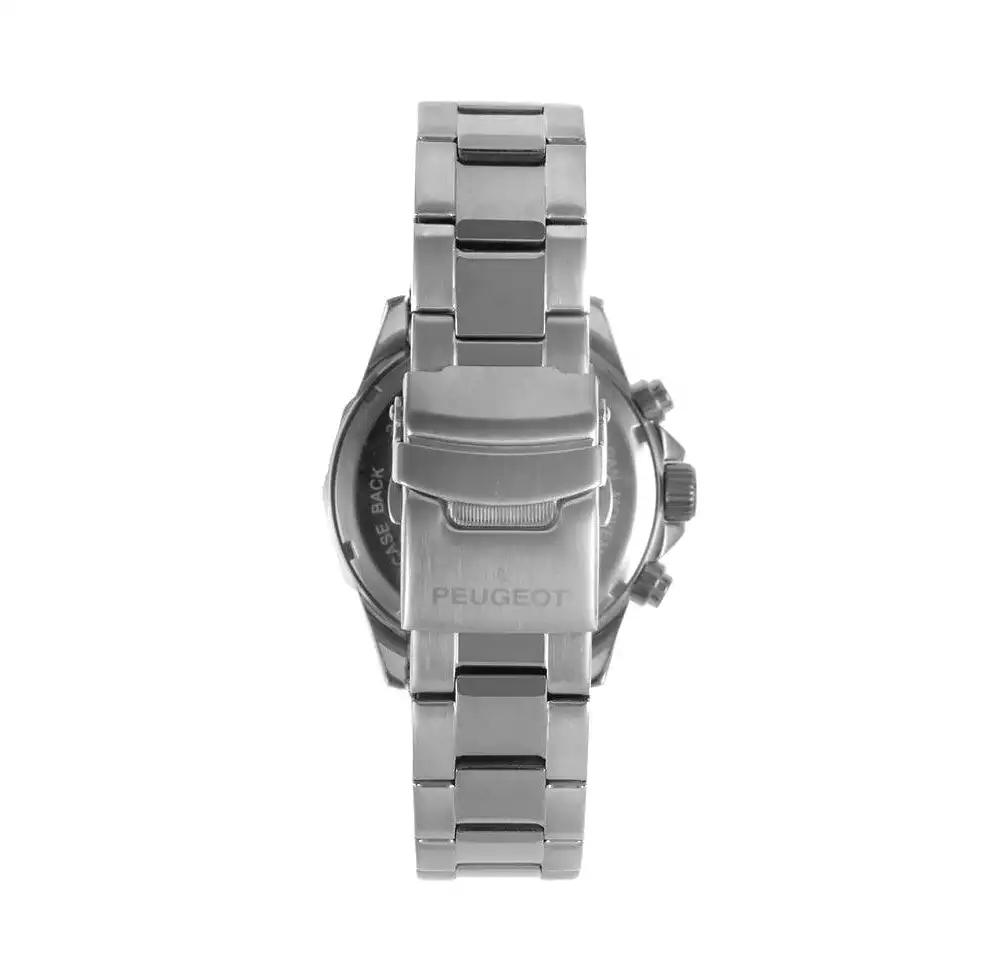 Peugeot Men's 46mm Multi-Function Stainless Steel Bracelet Watch