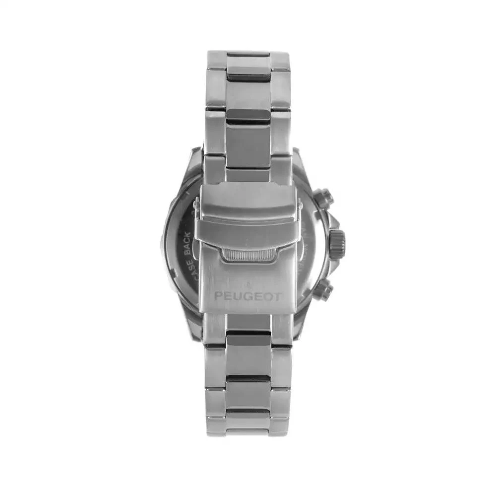 Peugeot Men's 46mm Multi-Function Stainless Steel Bracelet Watch 2