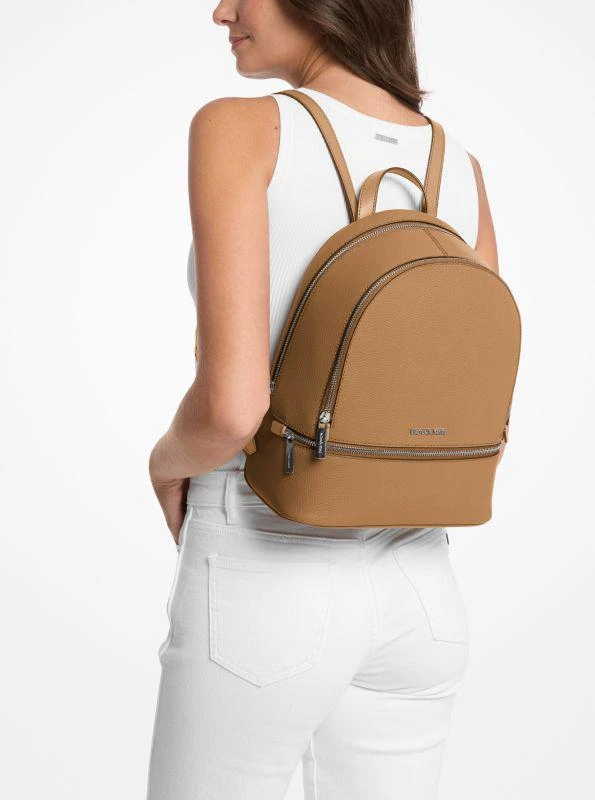 Michael Kors Rhea Medium Pebbled Leather Backpack 3
