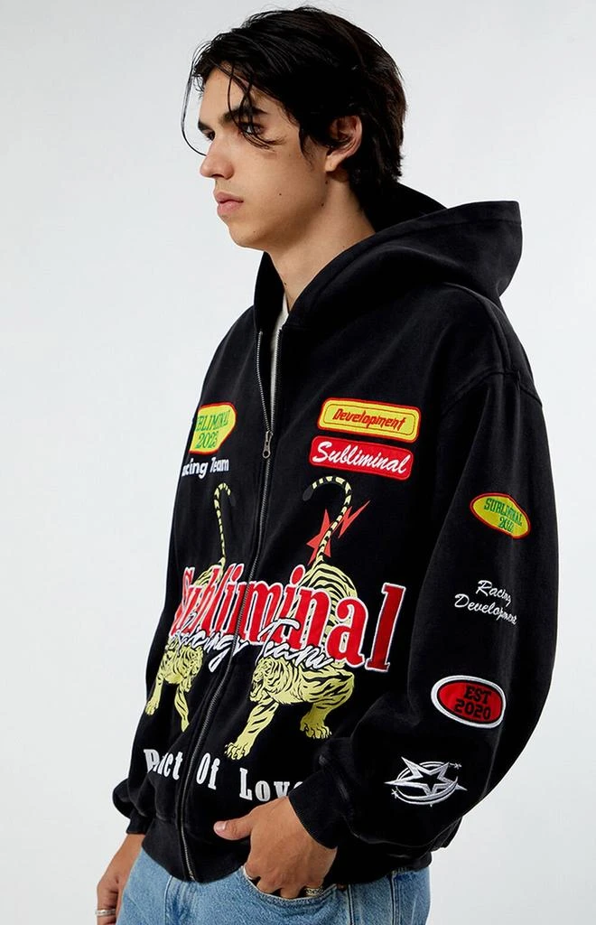 PacSun Subliminal Racing Full Zip Hoodie 2