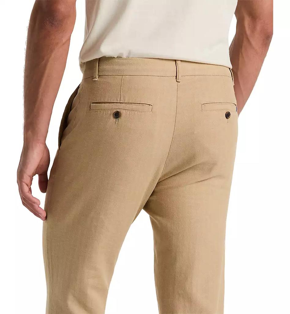 Original Penguin Men's Flat-Front Linen-blend Chino Pants